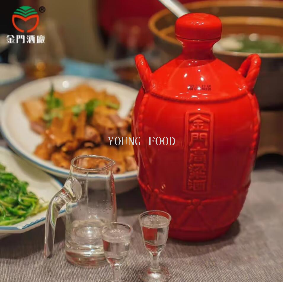 Wholesale free shipping, Taiwan imported Baijiu, spirits, soju, red jar Kinmen sorghum liquor 1000ml, 58%vol pic 4