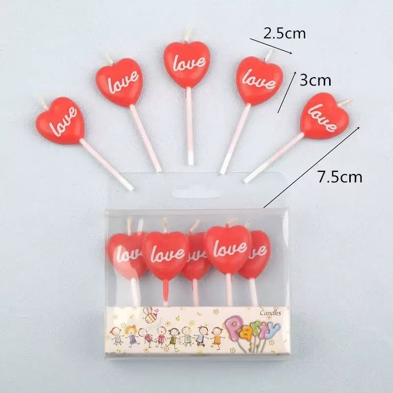 5 heartwarming little candles, birthday supplies, birthday decorations, birthday sets, birthday family candle sets, gift boxes, aromatherapy gifts, home decorations, party candles Application Scenario
