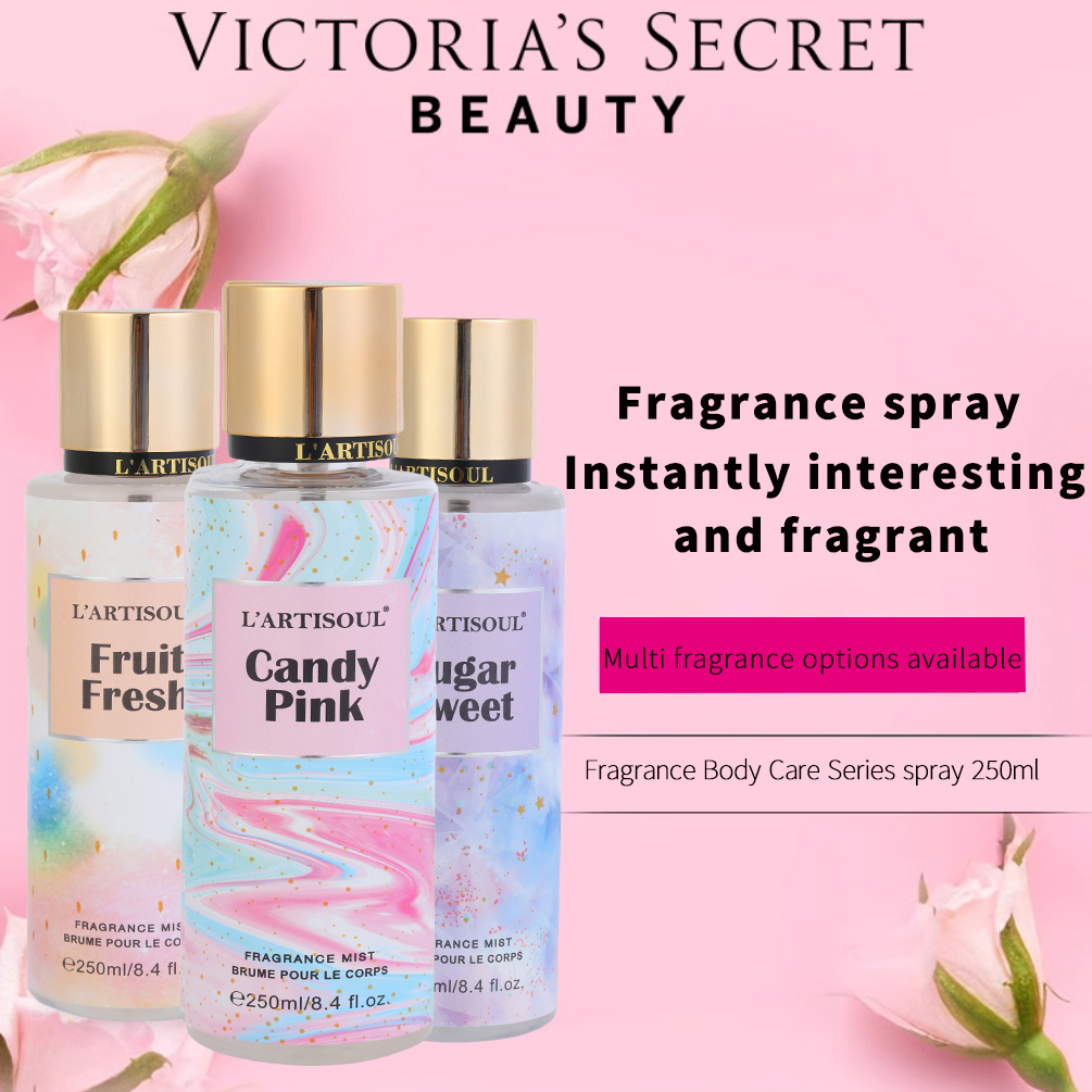 L'ARTISOUL gran volumen 250ML fragancia mujer larga duración dejar Perfume cuerpo spray perfume fábrica venta directa
