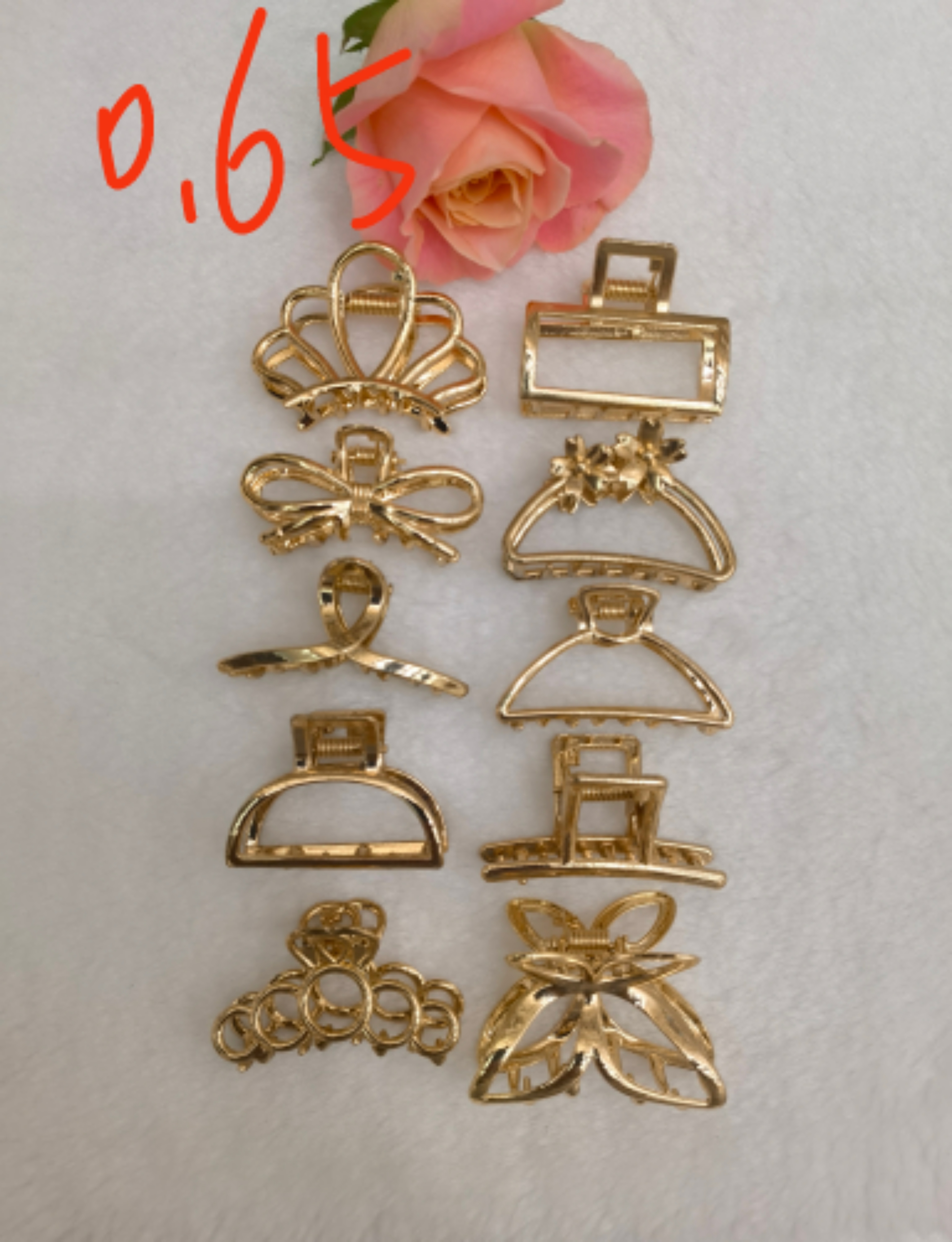 发夹/抓夹/滴油/发卡/蝴蝶结白底实物图