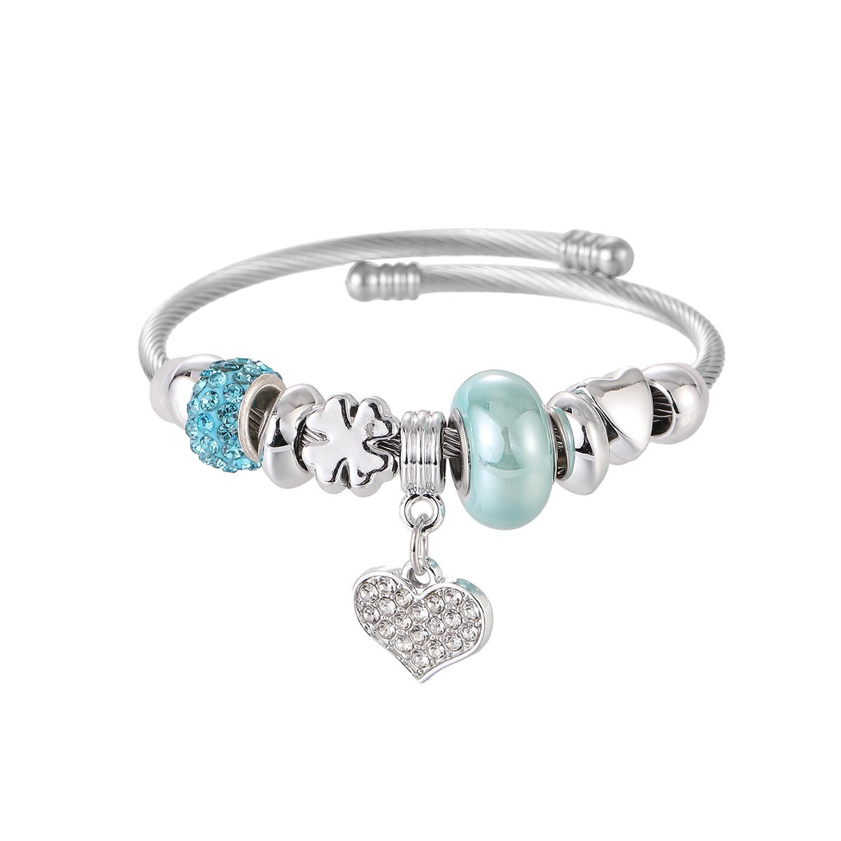 Cross-border exclusive adjustable stainless steel bracelet for pan home style Item Picture