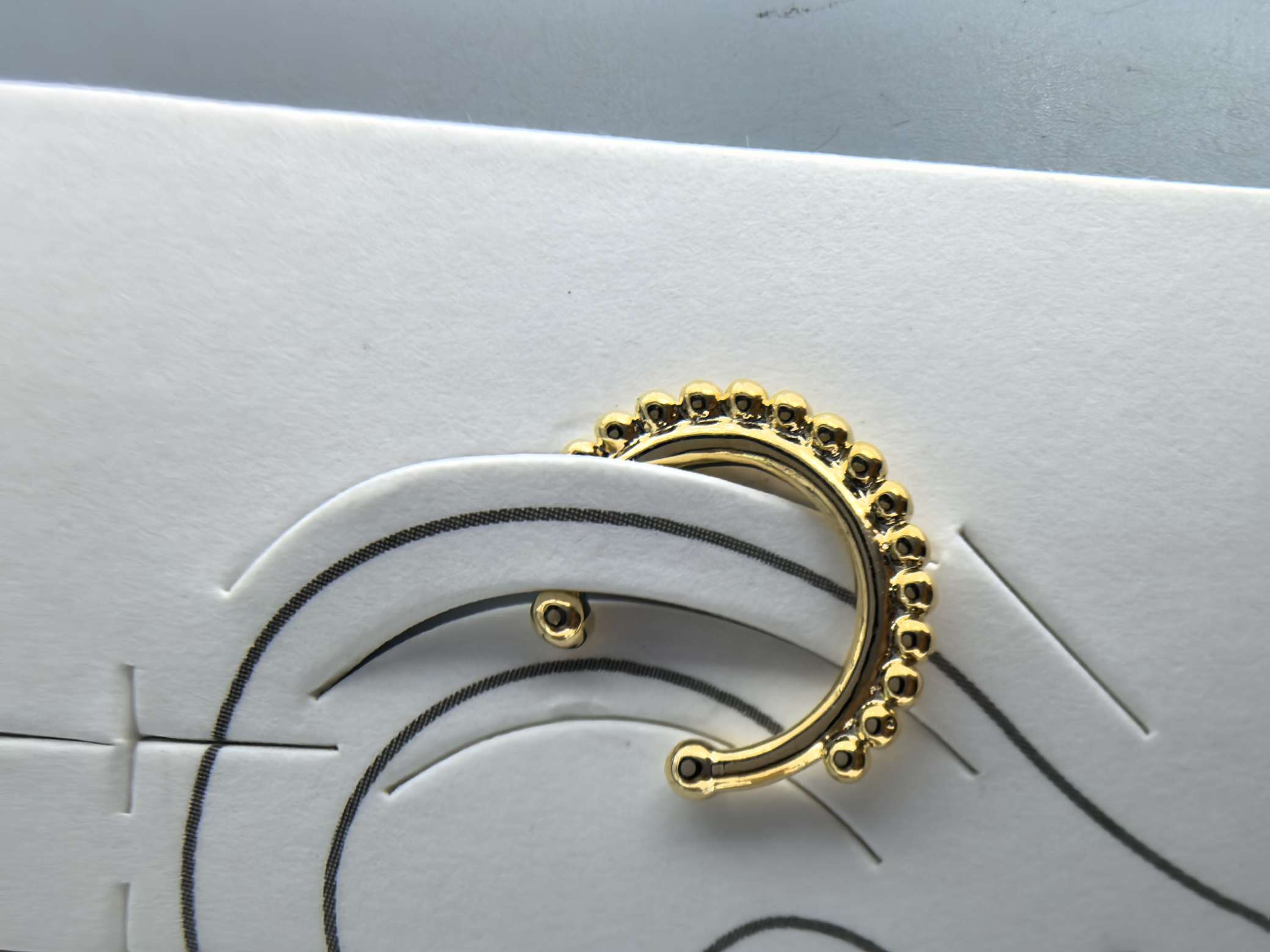 外贸热销款流行爆款穿刺饰品黄铜电镀真金防过敏环保无洞鼻环假鼻环饰品