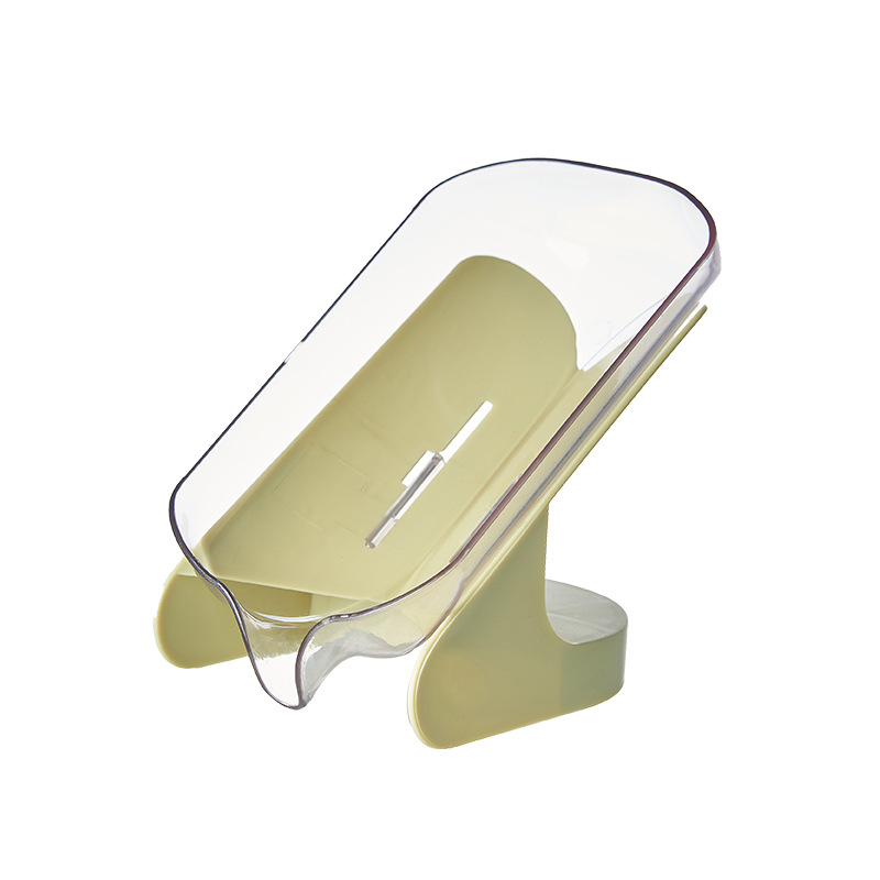 C64-546 tilted multi-purpose soap box, no need for drilling, no water accumulation, soap tray, suction cup, creative laundry water draining Item Picture