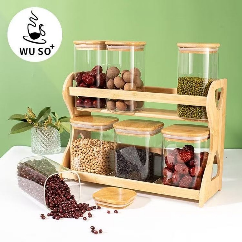 TZ26方形-R+100*120+80*150双层调味罐收纳产品图