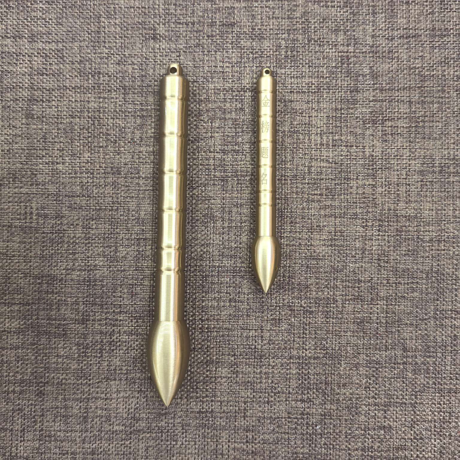 YiWu Lang ليندسي الحرف اليدوية نحاس تذكرتنا Wen Chang قلم ويكون قياس المواد المعدنية Specification image