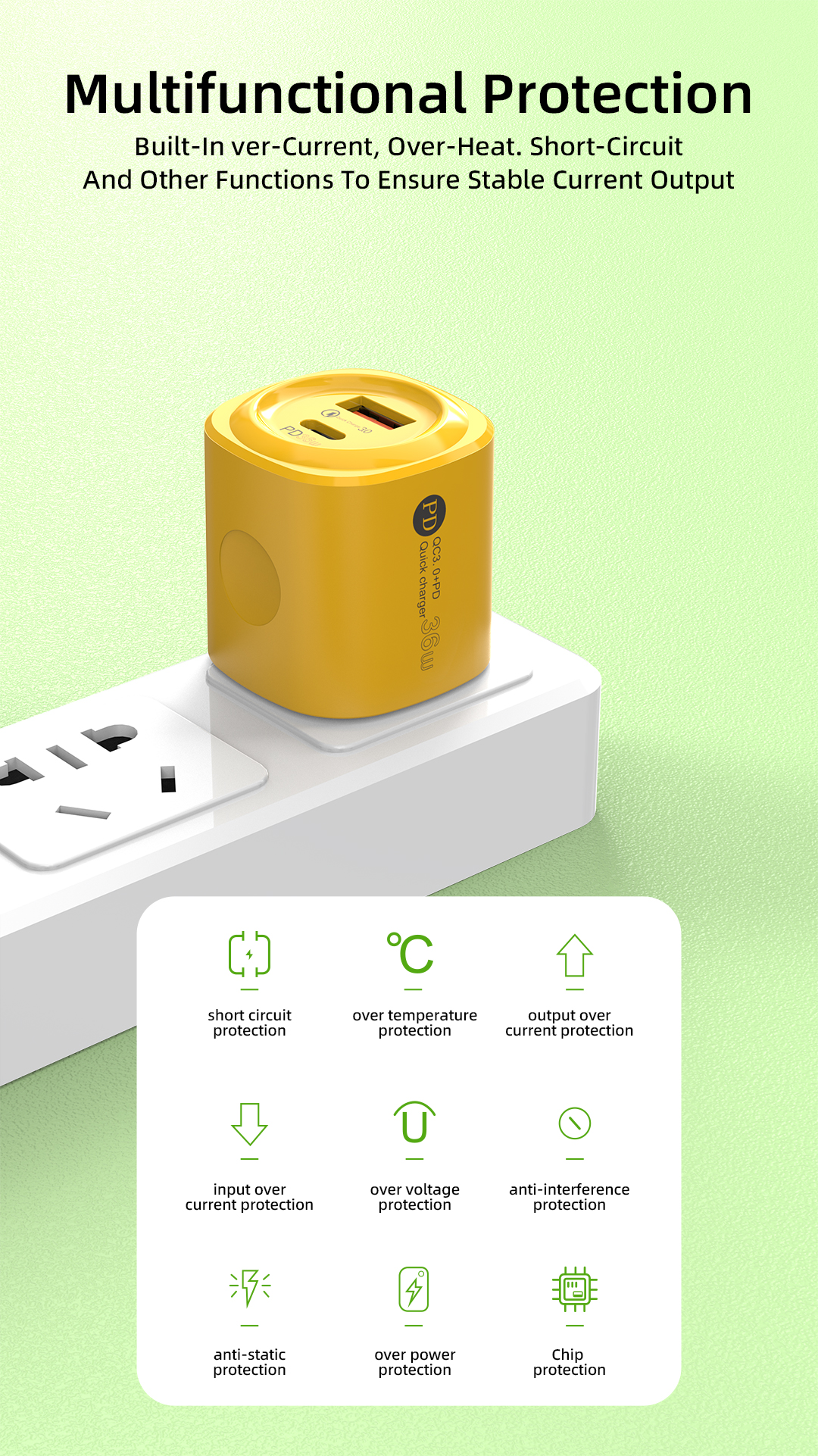 69-AC SUOGE mobile phone and Tablet fast charging Charger Set, multi-functional charging head, charging cable combination, fast charging equipment pic 5