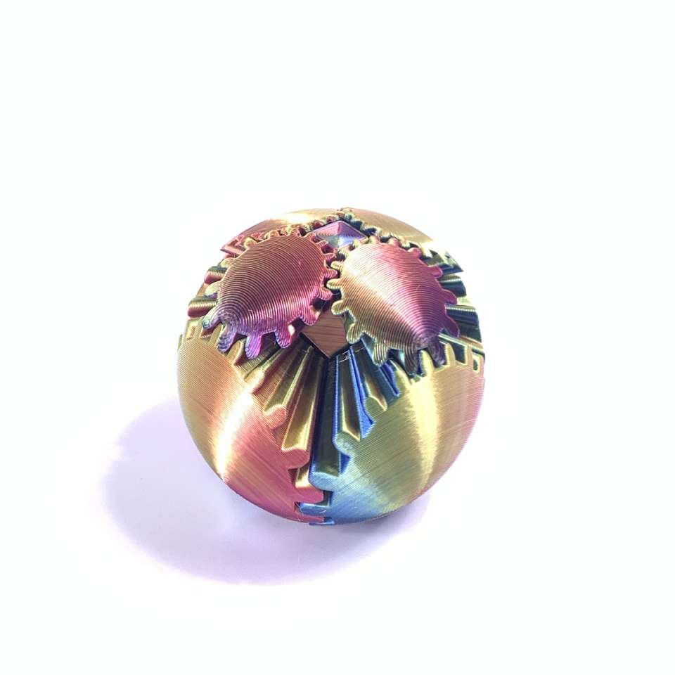 3D printed toys, ornaments, gear balls