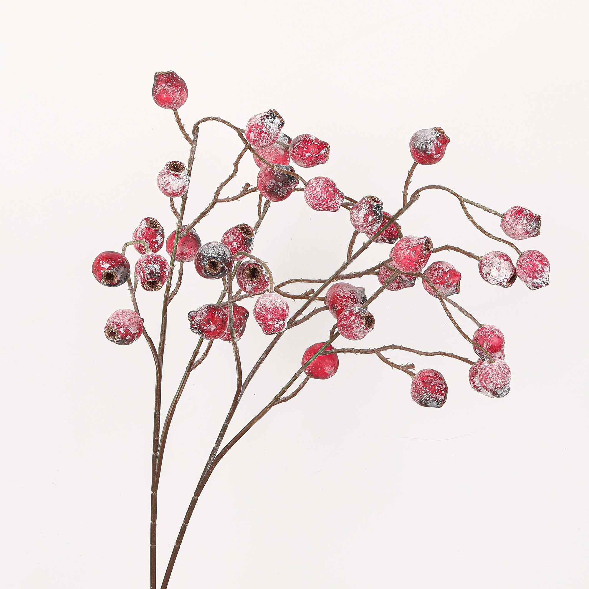 仿真桉树果僵尸果 跨境圣诞浆果春节红冬青仿真果子 家居婚庆装饰