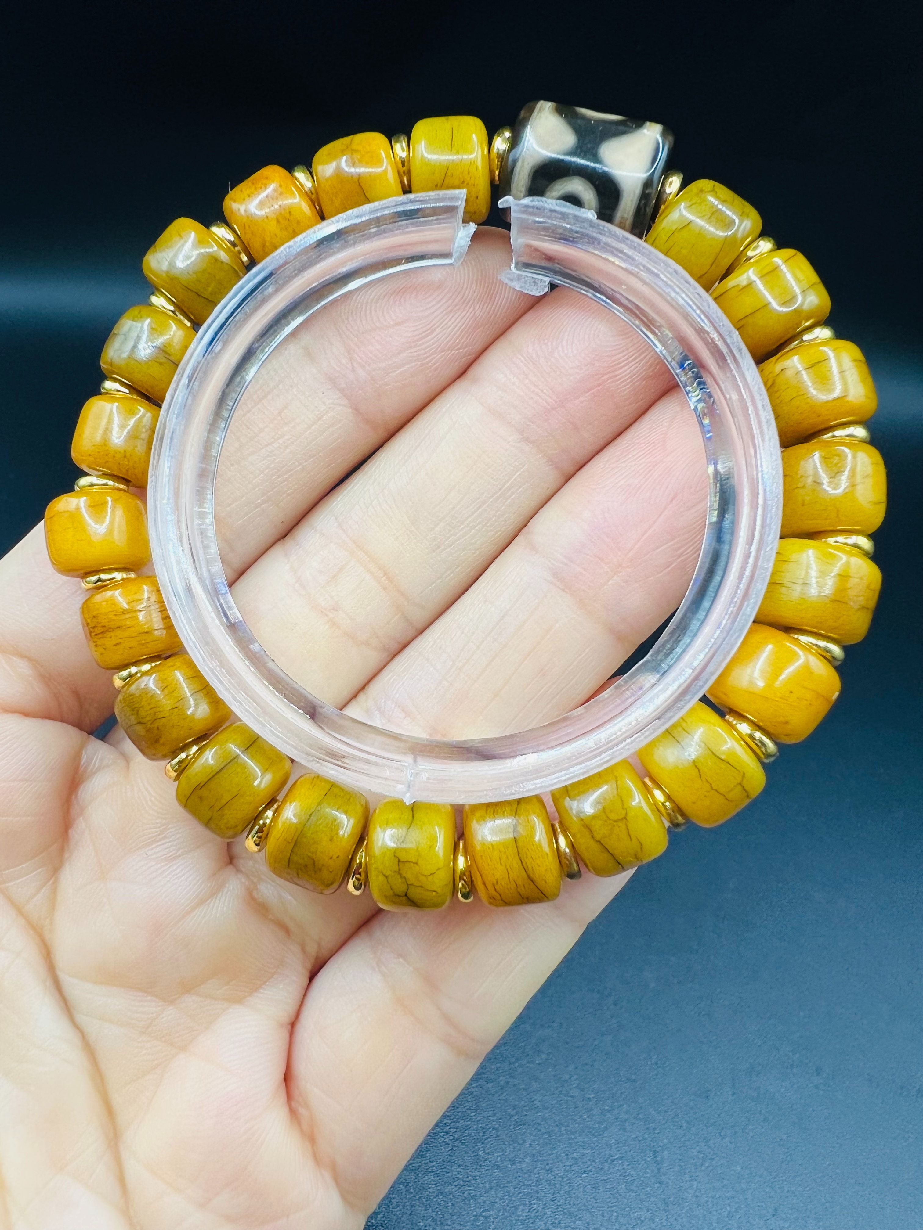 Wholesale of yak bone agate beads for playing with bracelets from a manufacturer Item Picture