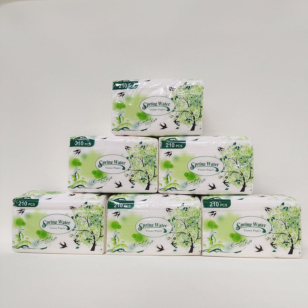 Factory wholesale export tissues, household packaging facial tissues, wettable toilet paper, napkins, household sets, bedroom and dining room paper, facial tissues Application Scenario