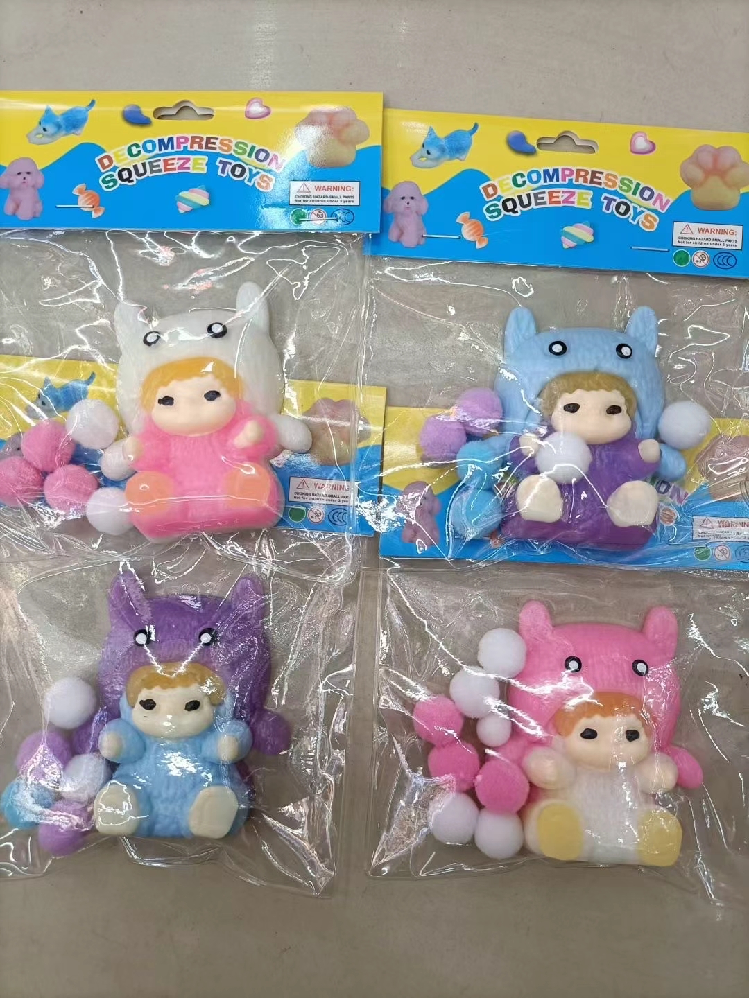 网红小红书同款哭娃小熊解压玩具减压神器儿童回弹发泄可爱学生详情图6