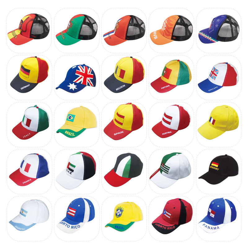Chuangdong Flag 2026 World Cup Big Head Baseball cap Dome Sunshade Truck Driver baseball cap Sponge net Cap details Picture