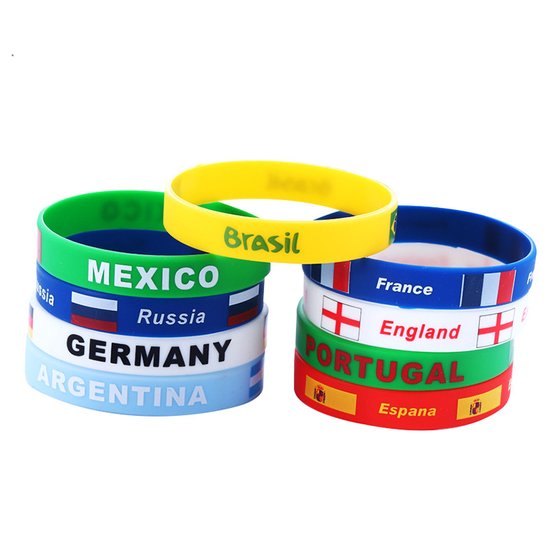 Chuangdong Flag 2026 World Cup fan Supplies Woven Band Wristbands with Mexican flag prints, customized cheering props details Picture