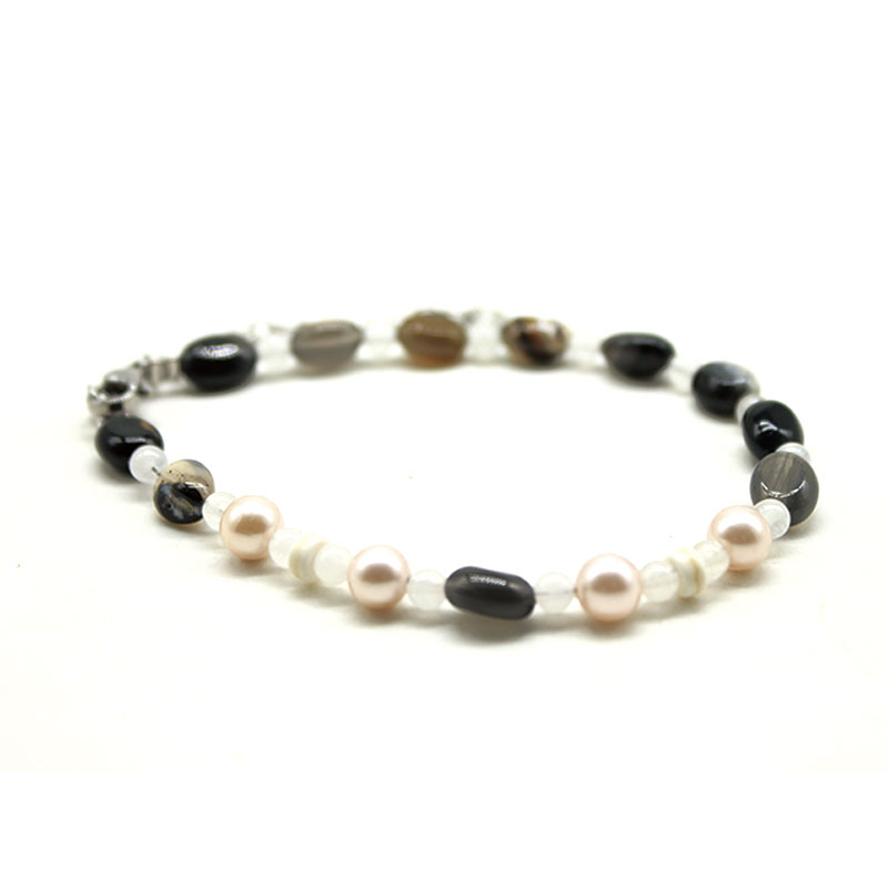 手链/手串/饰品/水晶手链/春雨春两手链白底实物图