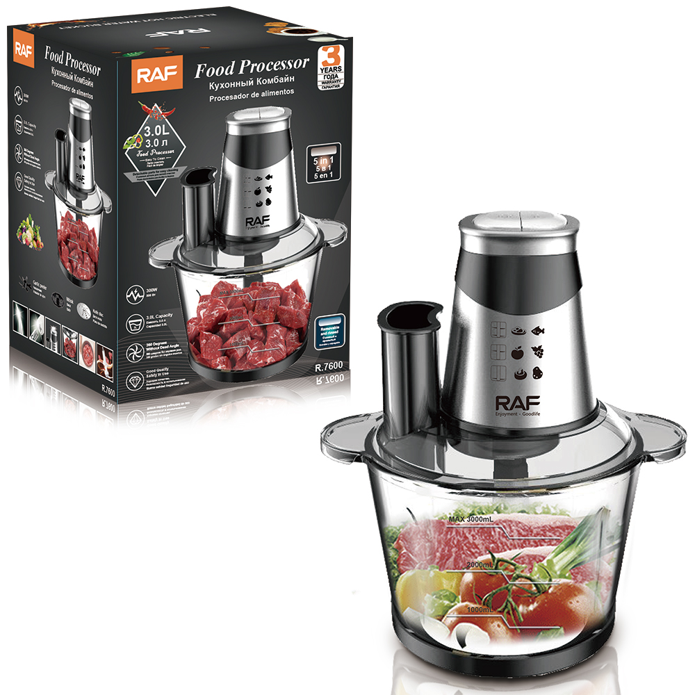 RAF European standard meat grinder with stick, household 3L garlic peeler, flour processor, baby complementary food machine, egg beater Application Scenario