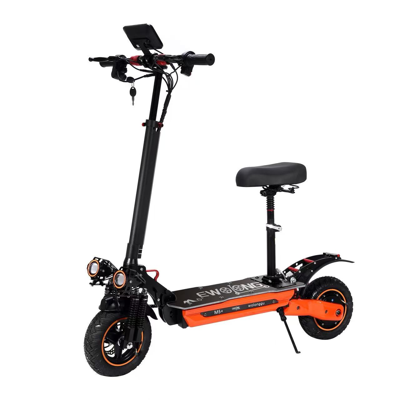 成人越野电动滑板车高速越野48V1000W锂电池折叠式双驱动高速代步