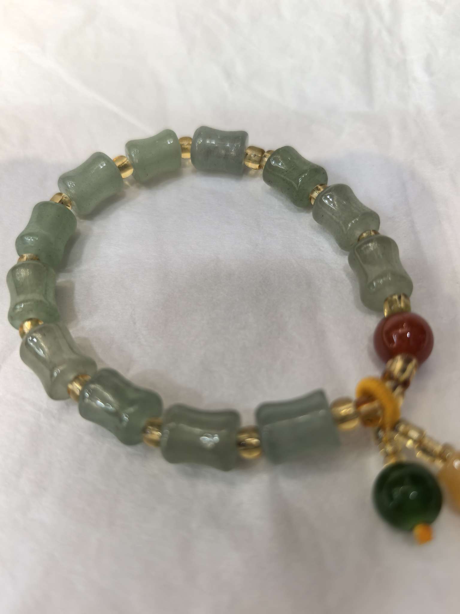 Wholesale of jewelry: Gold thread jade bracelets for men and women detail image 6