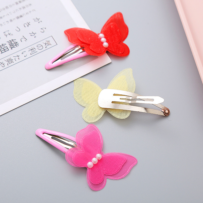 Fairy-like girl's transparent bow BB clip, cute princess charm, side clip children's hair clip, headwear and small accessories detail image 5