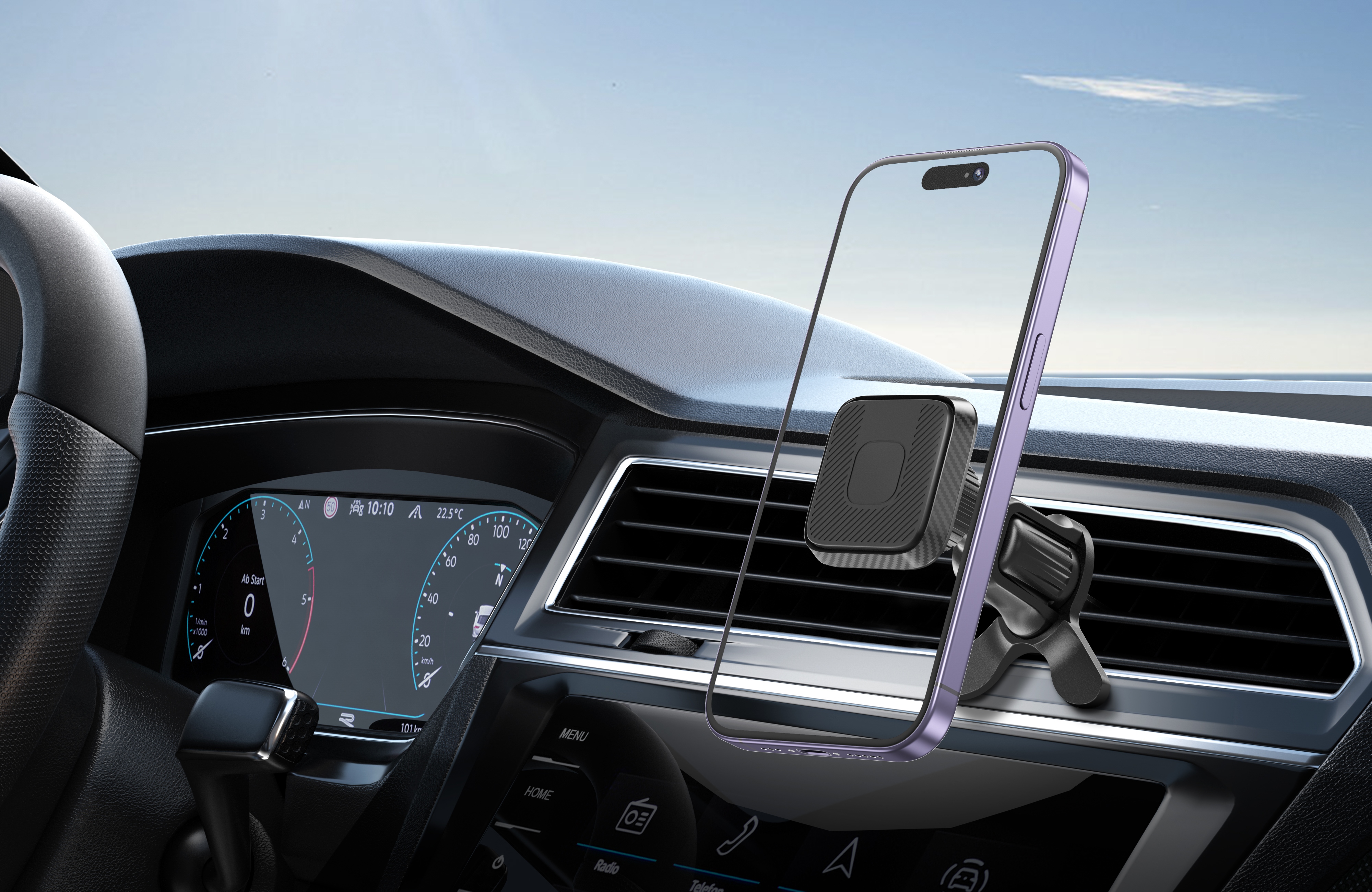 车载手机支架/车载支架/手机卡扣/奔驰车手机支架车载/手机车载支架产品图