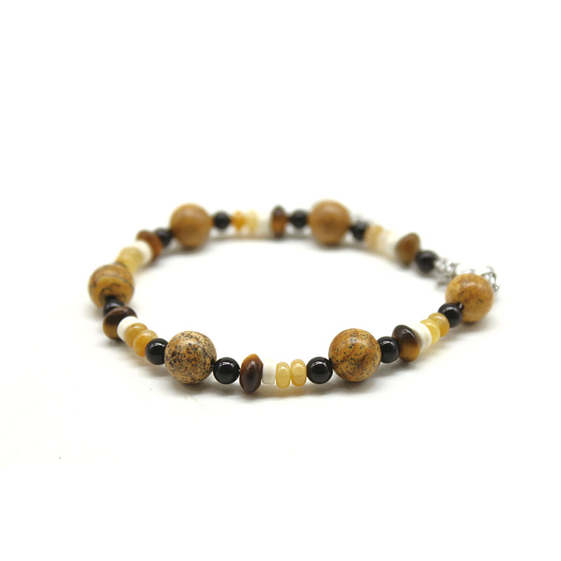 手作真咖啡豆手串女设计感卡通可爱小狗叠戴简约个性独特创意手饰产品图