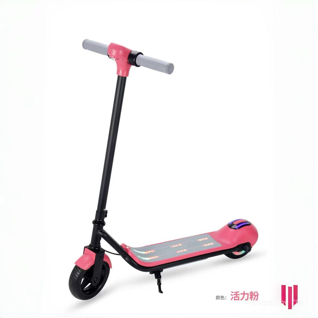 儿童电动助力车滑板车6.5寸两轮小区公园代步车外贸滑行车scooter白底实物图