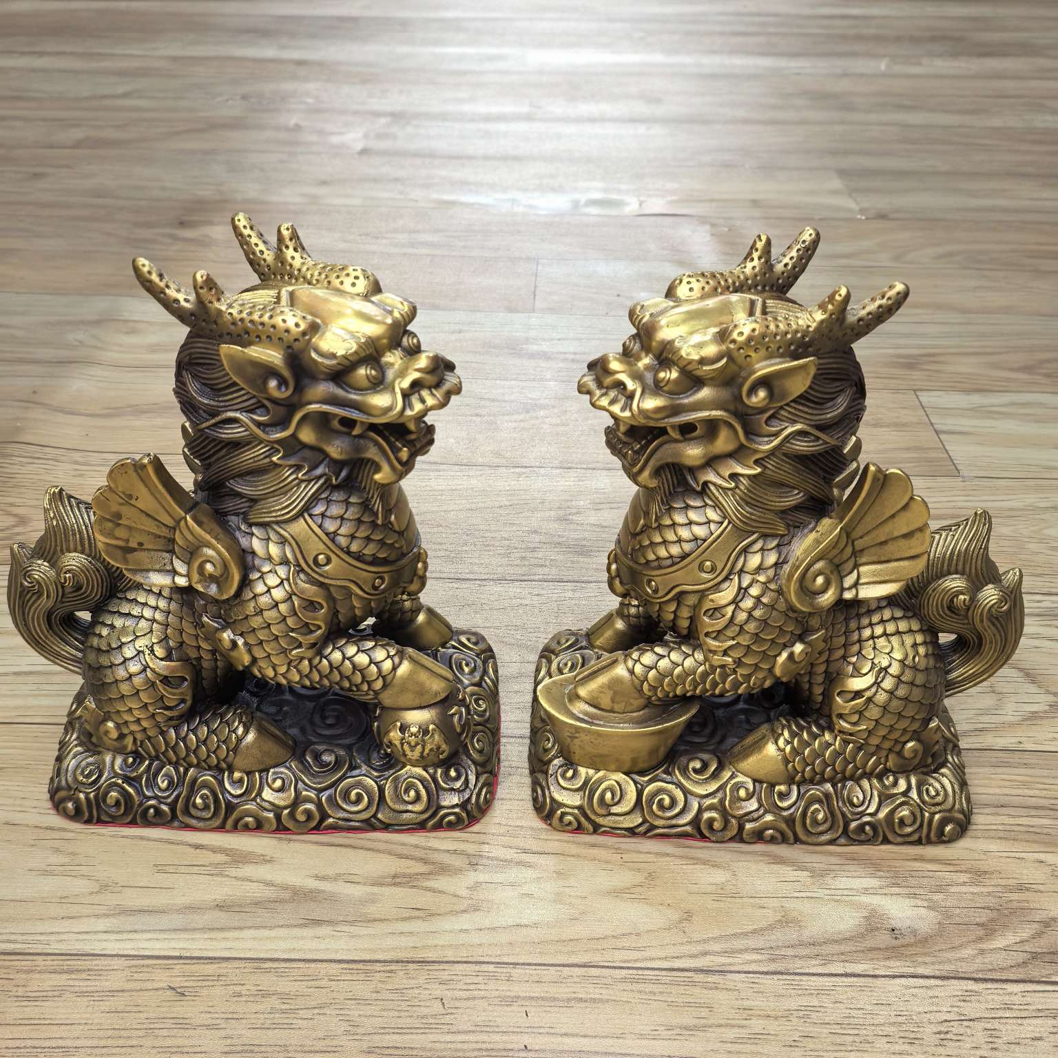 YiWu colleen Lang BaiJian materiales de metal de bronce y artesanía QiLin dinero PiXiu mayoristas al por menor detail image 5