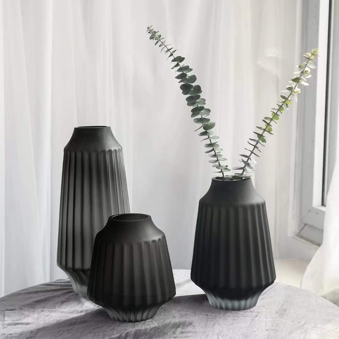 瓷器水晶/陶瓷花/粗陶花瓶/花瓶摆设/陶瓷小净瓶细节图