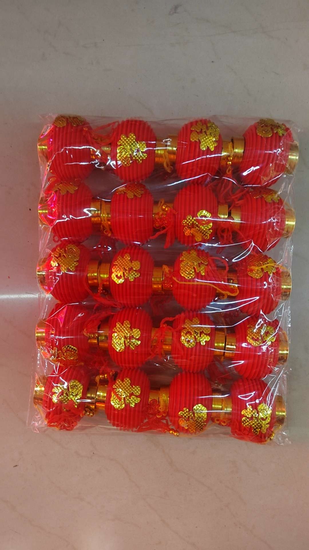 小灯笼，高中档塑料灯笼，直笼灯，招财灯，中国红龙旺来绣球大小水果灯笼详情4