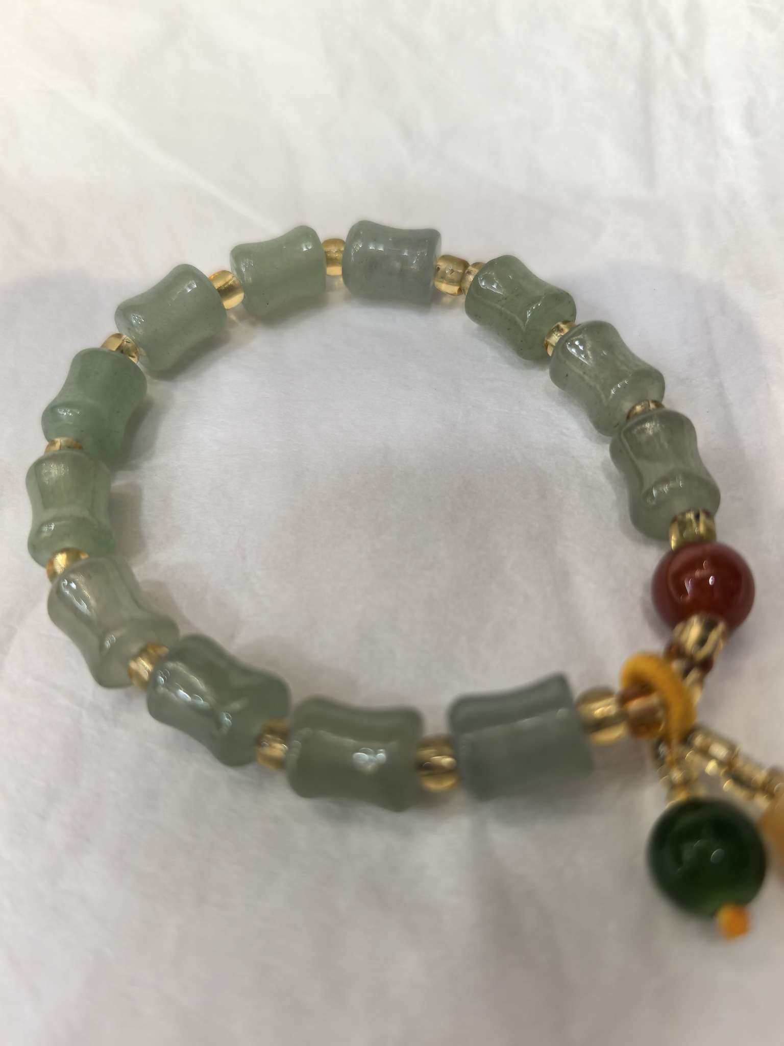 Wholesale of jewelry: Gold thread jade bracelets for men and women detail image 5