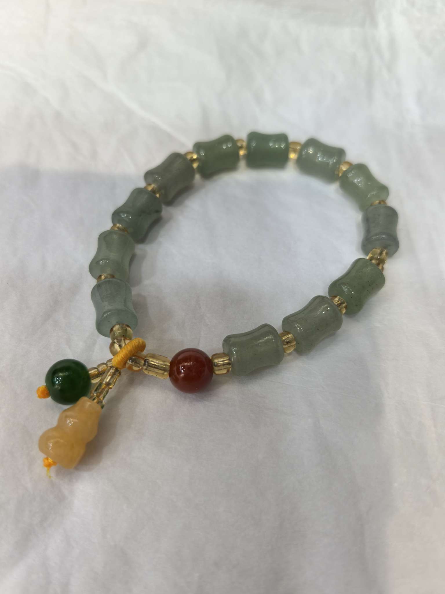 Wholesale of jewelry: Gold thread jade bracelets for men and women detail image 2