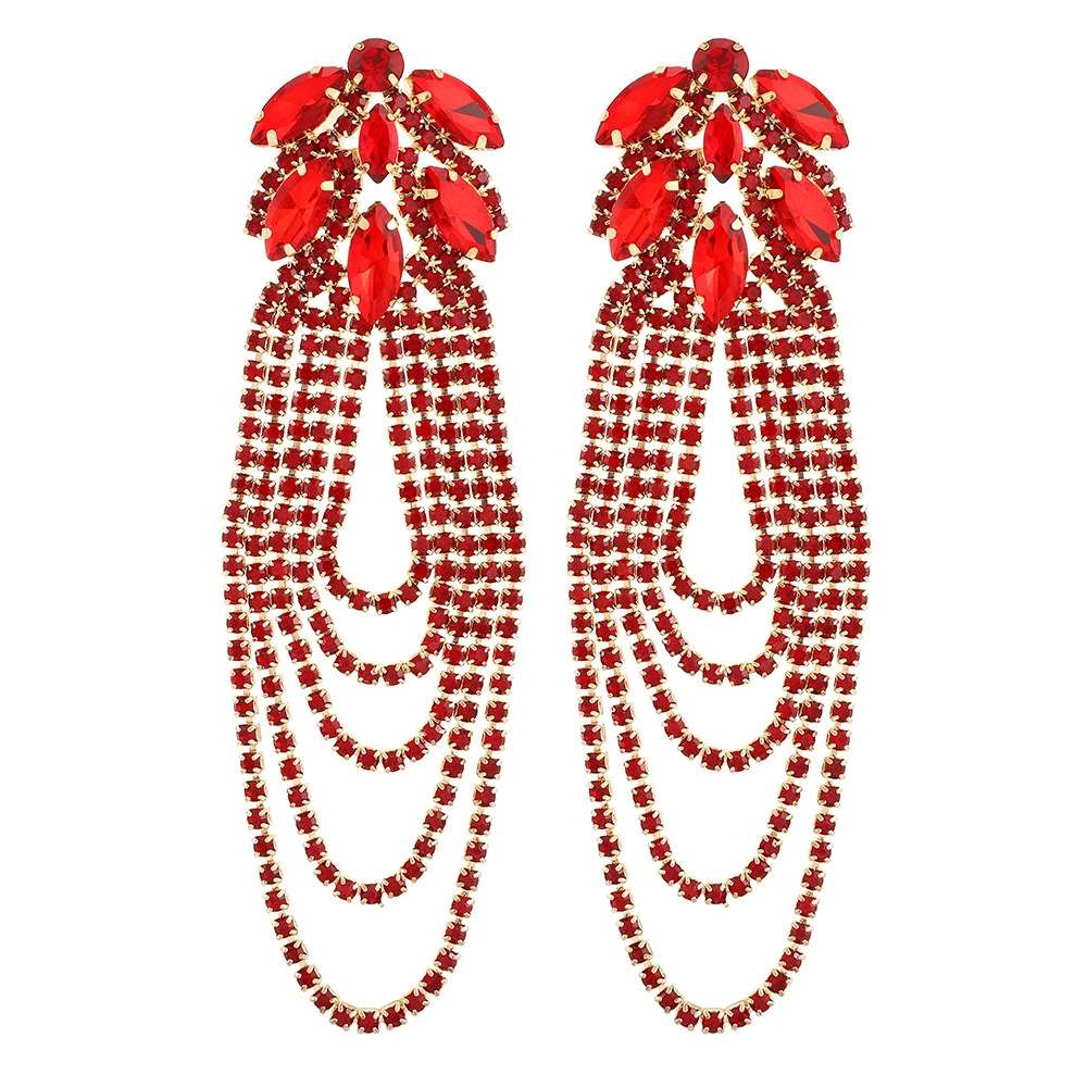 Tassel European and American earrings Specification image
