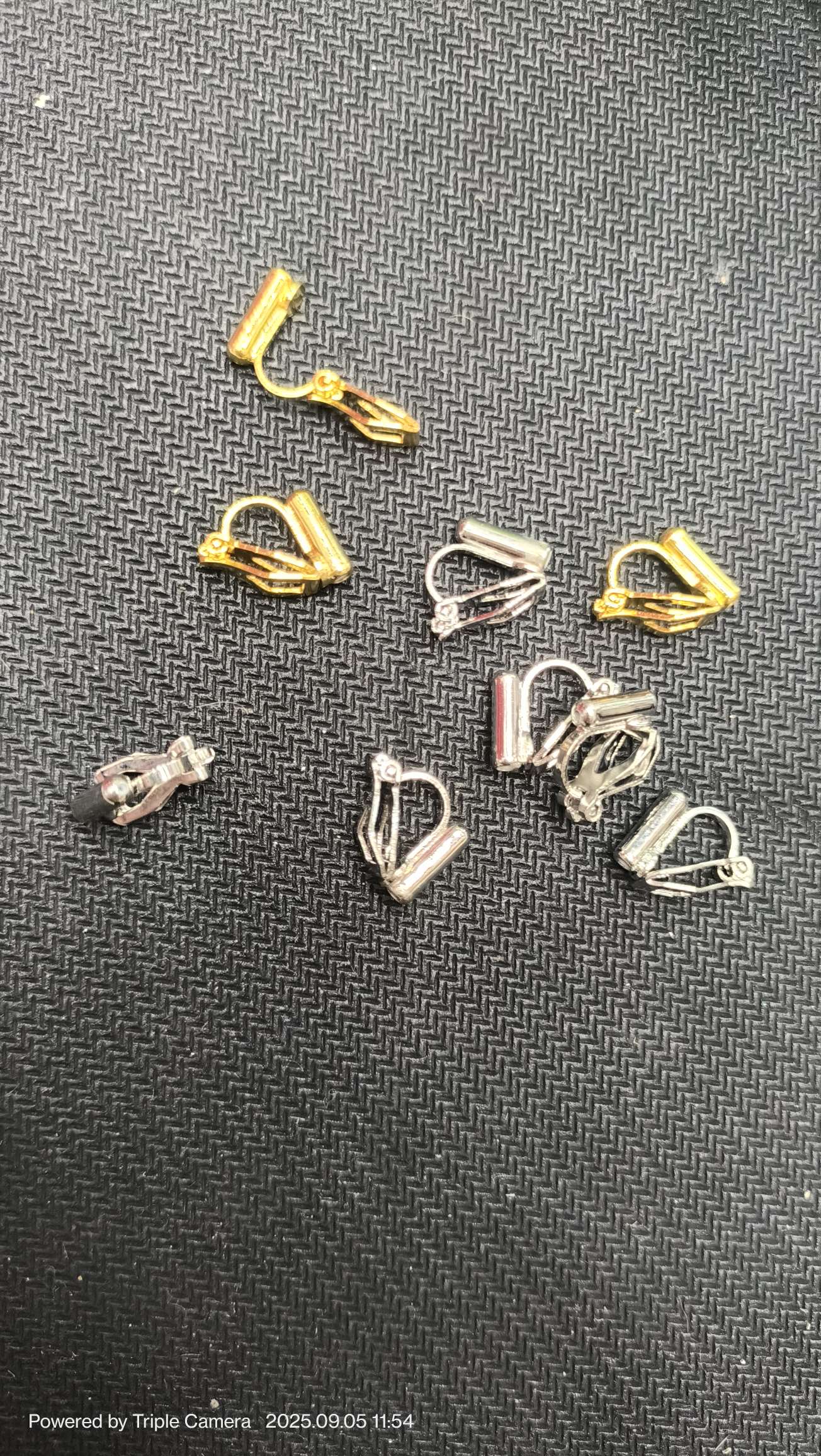 三角耳夹（无需打耳洞）焊插针套转换器金色详情图2