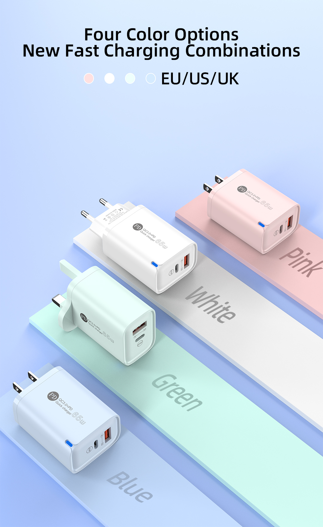 77-A3C SUOGE Sogo charging head charger, digital charger, fast charging, multi-functional portable charger, compatible with Apple and Android mobile phones and tablet charger accessories pic 3