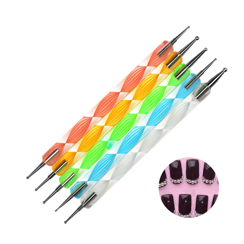 美容护肤彩妆美甲用品点钻笔夜光颜料磨甲器点钻工具笔毛绒玩具多功能套装