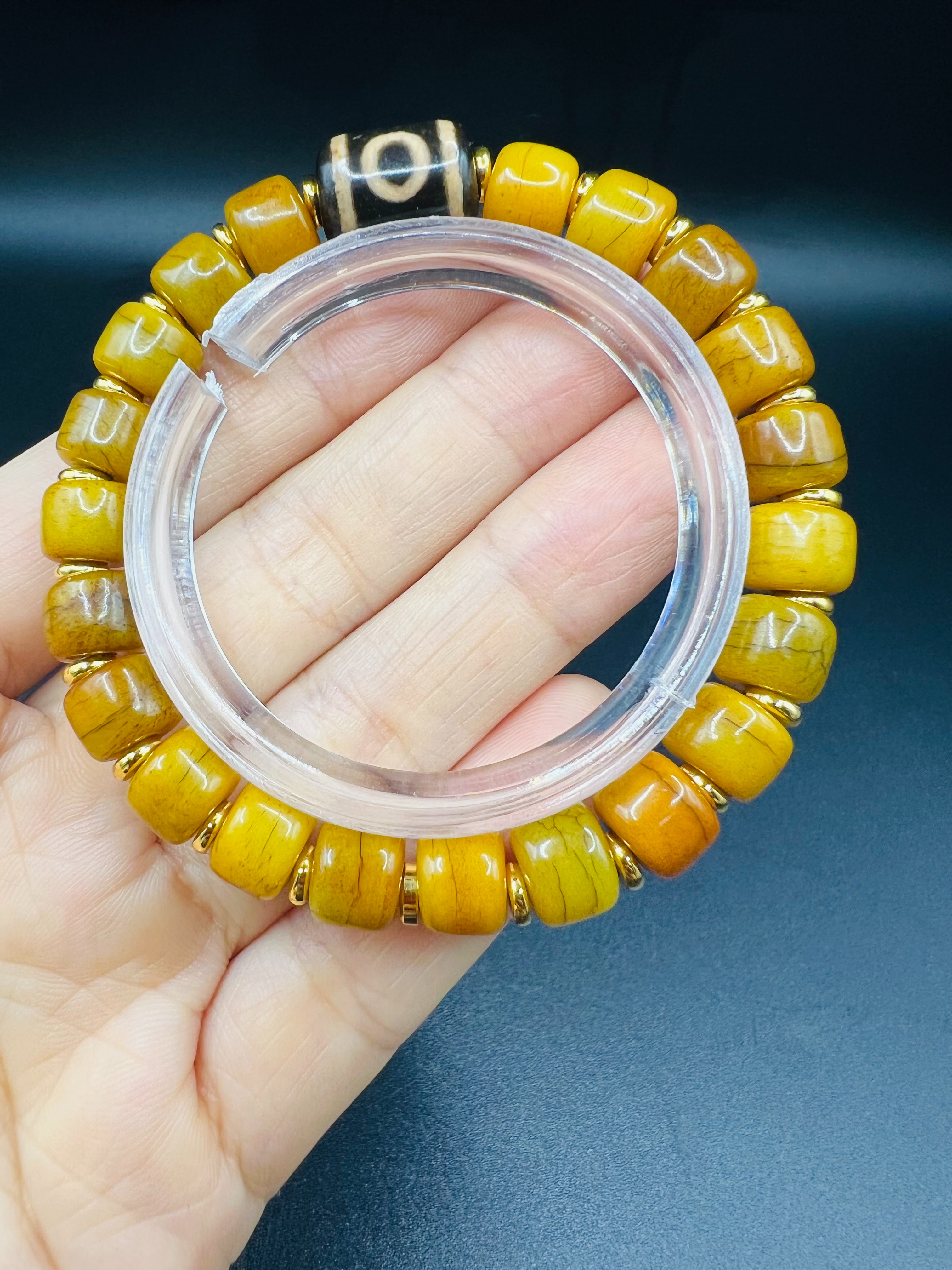 Wholesale of yak bone agate beads for playing with bracelets from a manufacturer details Picture