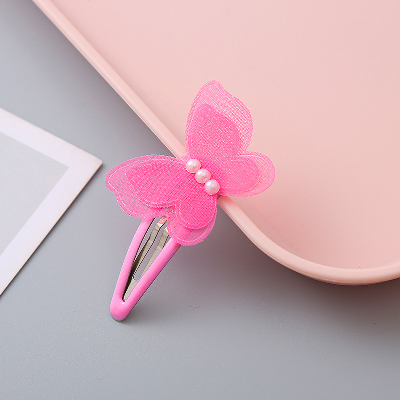 Fairy-like girl's transparent bow BB clip, cute princess charm, side clip children's hair clip, headwear and small accessories Item Picture