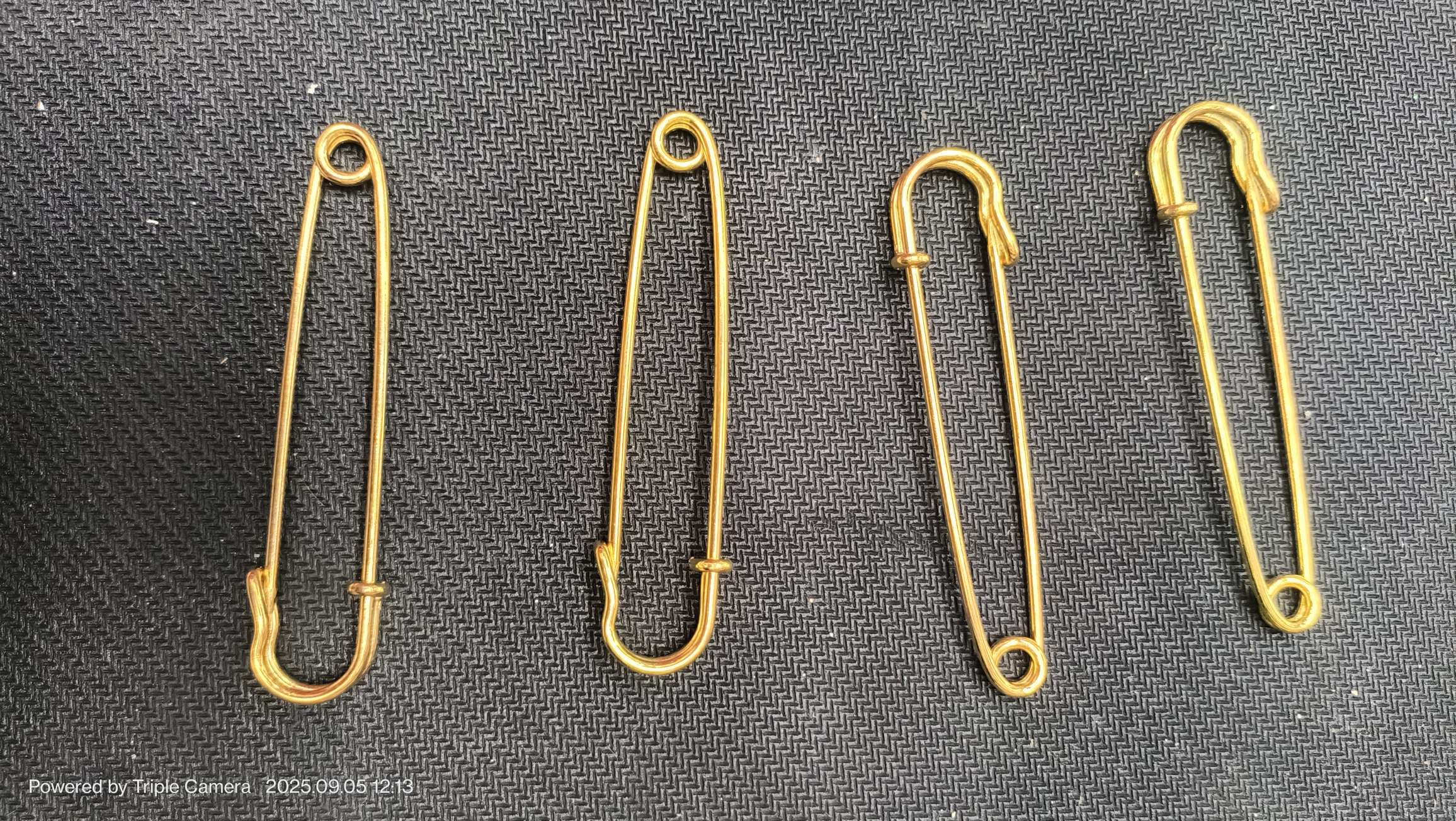 大别针（尺寸很多）材质铁 镀白k金色枪色古青铜色详情图2