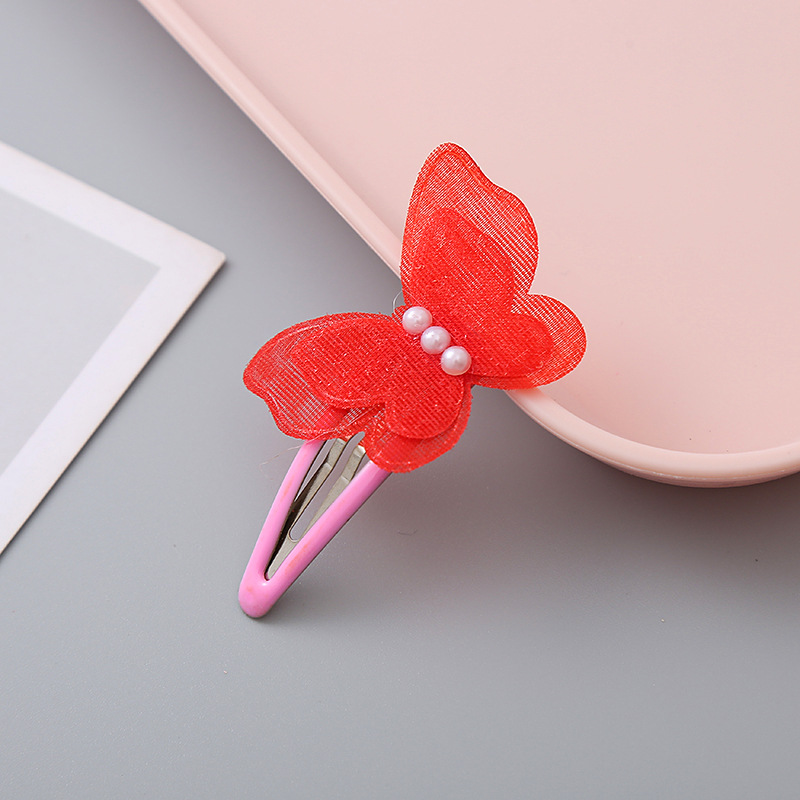 Fairy-like girl's transparent bow BB clip, cute princess charm, side clip children's hair clip, headwear and small accessories detail image 7