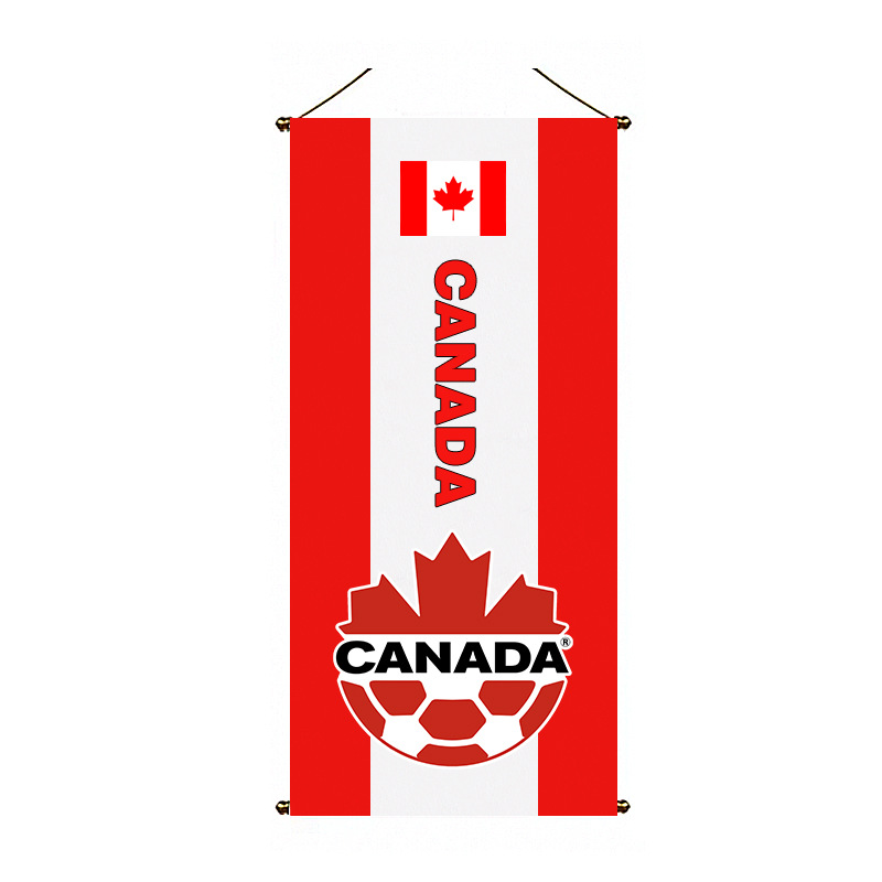 Chuangdong Flag 2026 World Cup fan Products, hanging flags, bar decorations, football event club flags customization in the US, Canada and Mexico Specification image