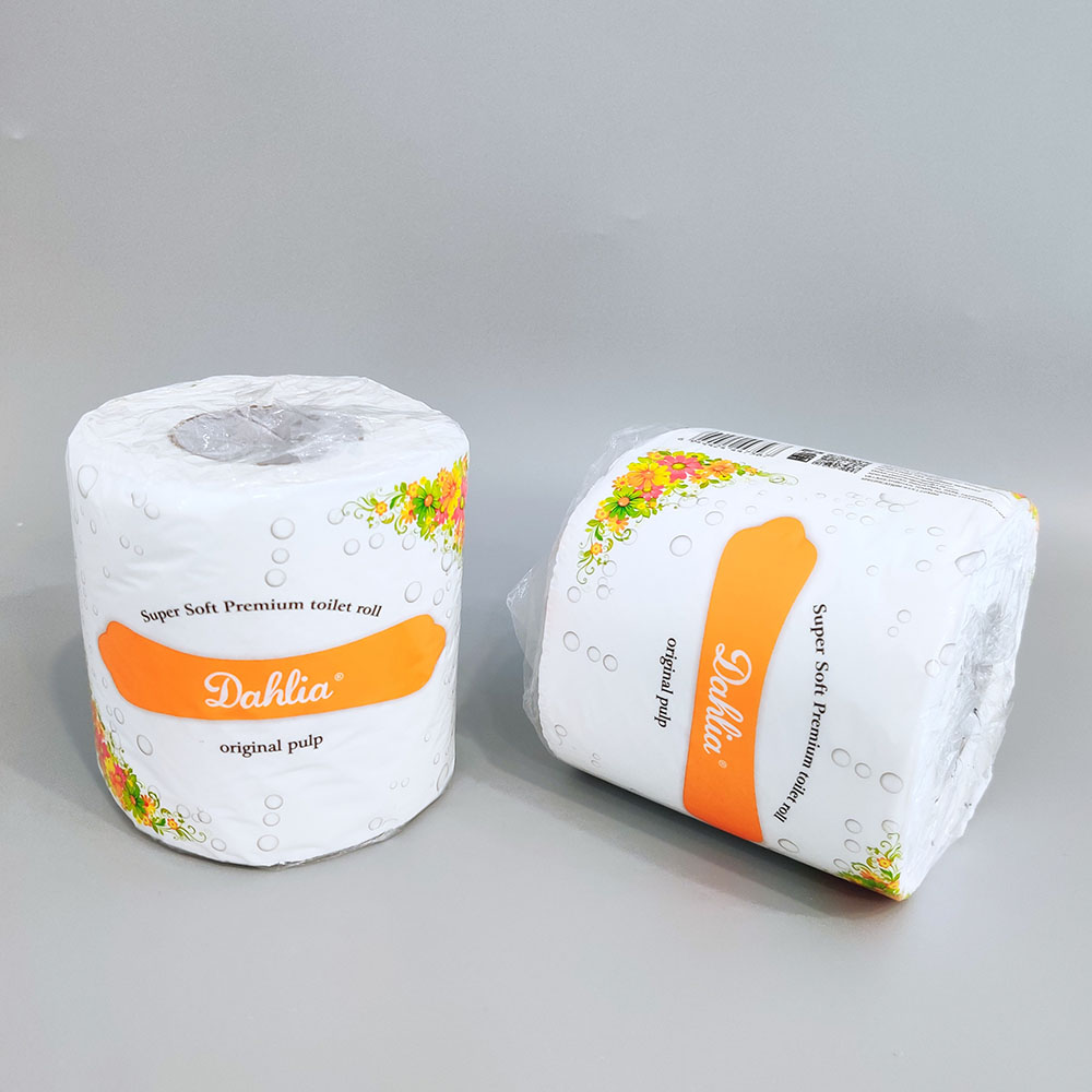Wholesale from the manufacturer of small rolls of toilet paper for commercial restrooms, pure wood pulp toilet paper for hotel rooms, 3-layer skin-friendly and soft Specification image