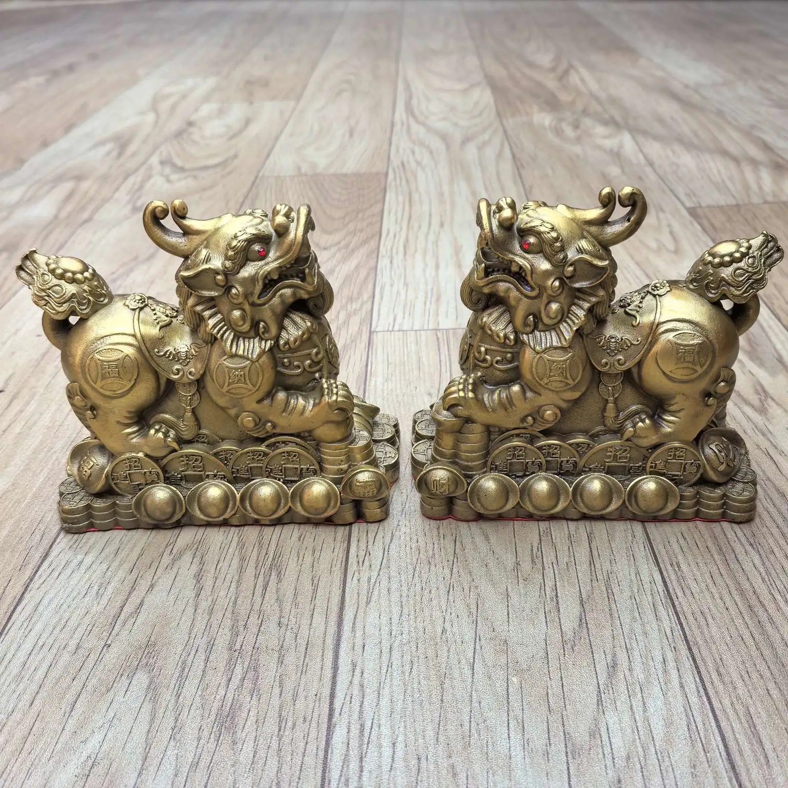 YiWu colleen Lang BaiJian materiales de metal de bronce y artesanía QiLin dinero PiXiu mayoristas al por menor detail image 3