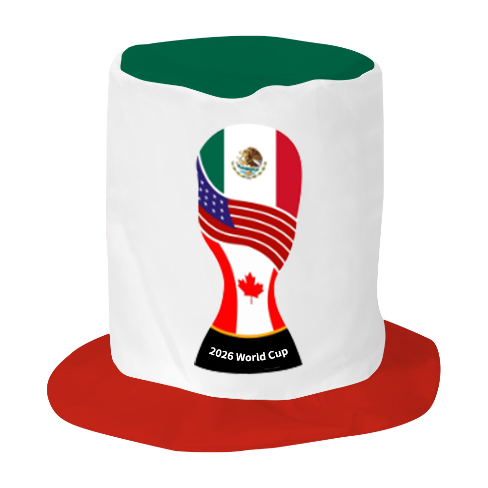 Chuangdong Flag 2026 World Cup fan Supplies Digital printed polyester high hats, cheering props, flag hats customization pic 7