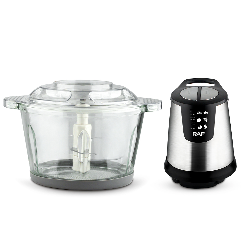 RAF European standard cross-border meat grinder, household multi-functional food processor, small meat minder, blender, food grinder, 2L glass Item Picture