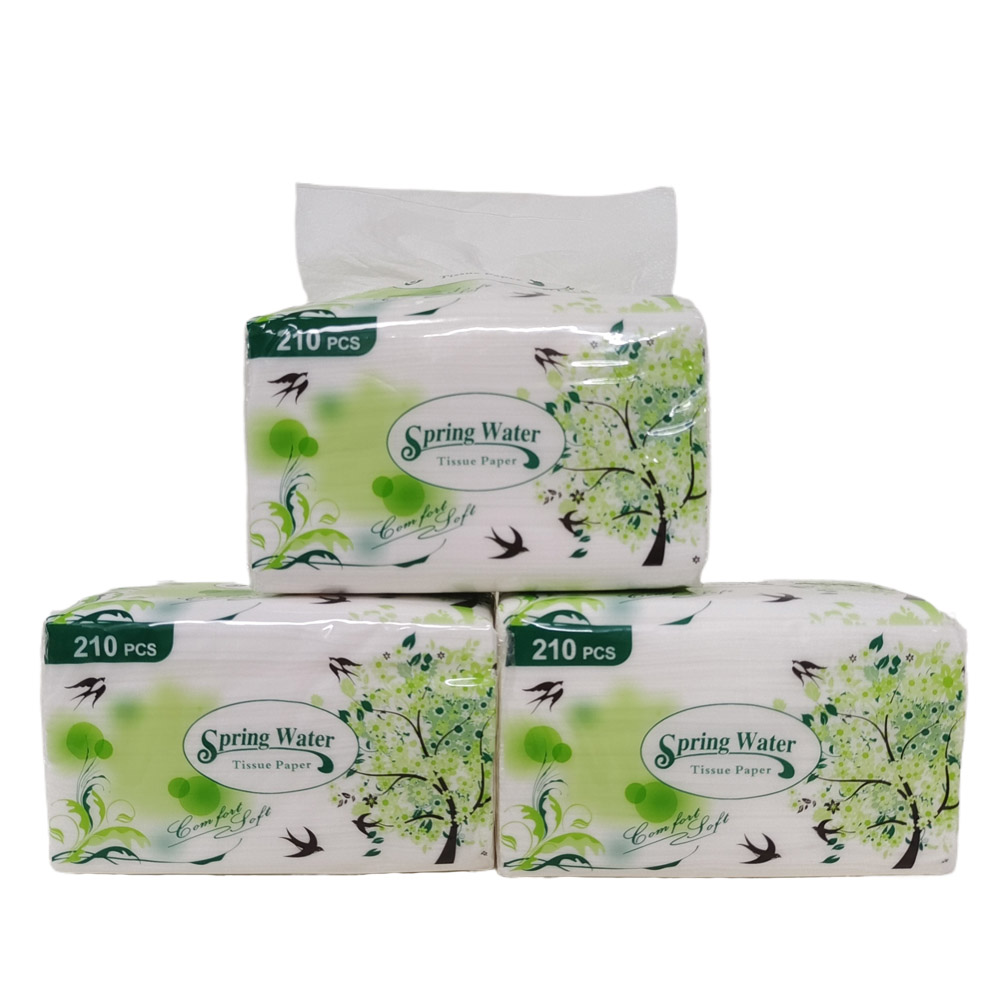 Factory wholesale export tissues, household packaging facial tissues, wettable toilet paper, napkins, household sets, bedroom and dining room paper, facial tissues Item Picture