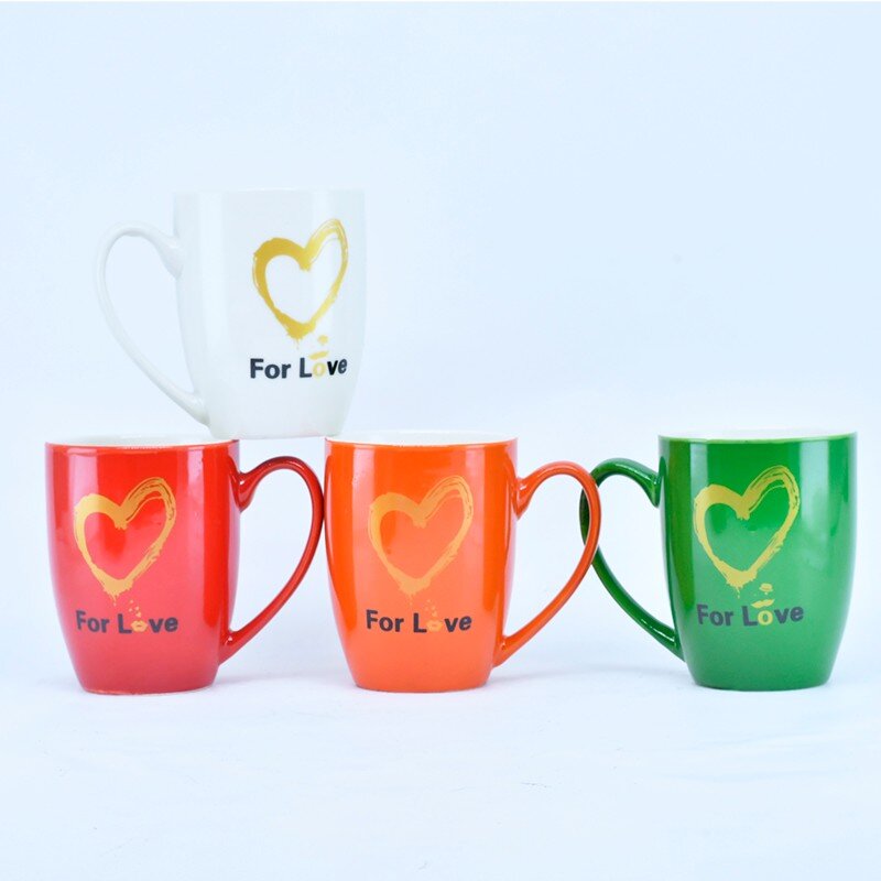 Valentine's Day cups, ceramic cups, water cups, red Valentine's Day mugs, heart-shaped Valentine's Day cups detail image 4