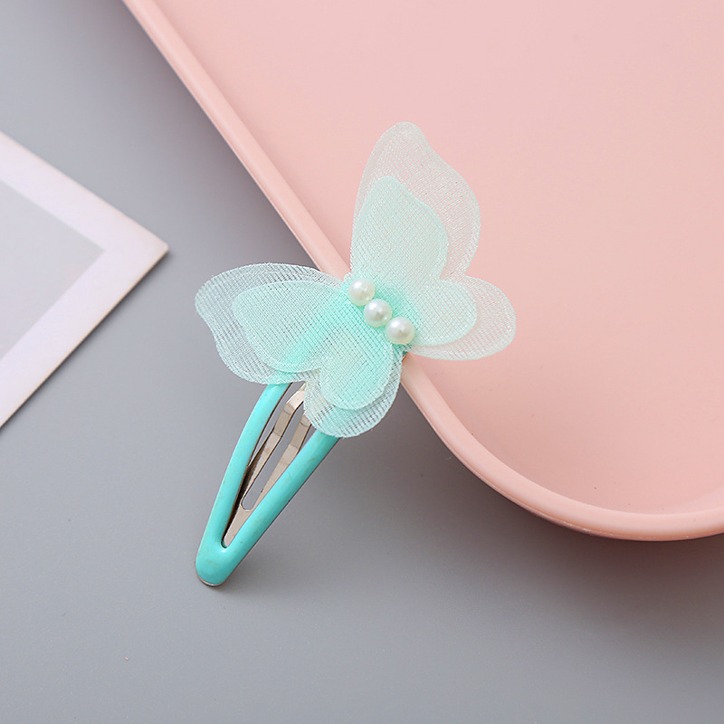 Fairy-like girl's transparent bow BB clip, cute princess charm, side clip children's hair clip, headwear and small accessories detail image 4