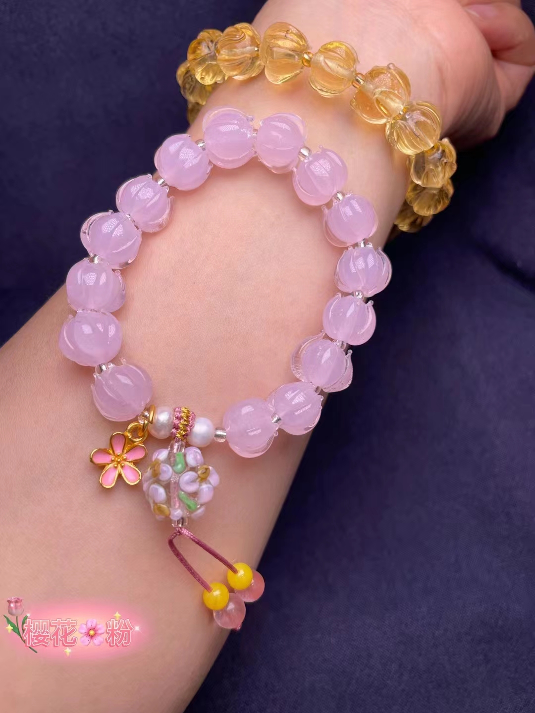 Wholesale of lily of the Valley Orchid bracelet, Mu Shan Purple Rouge Snow Bracelet manufacturer details Picture