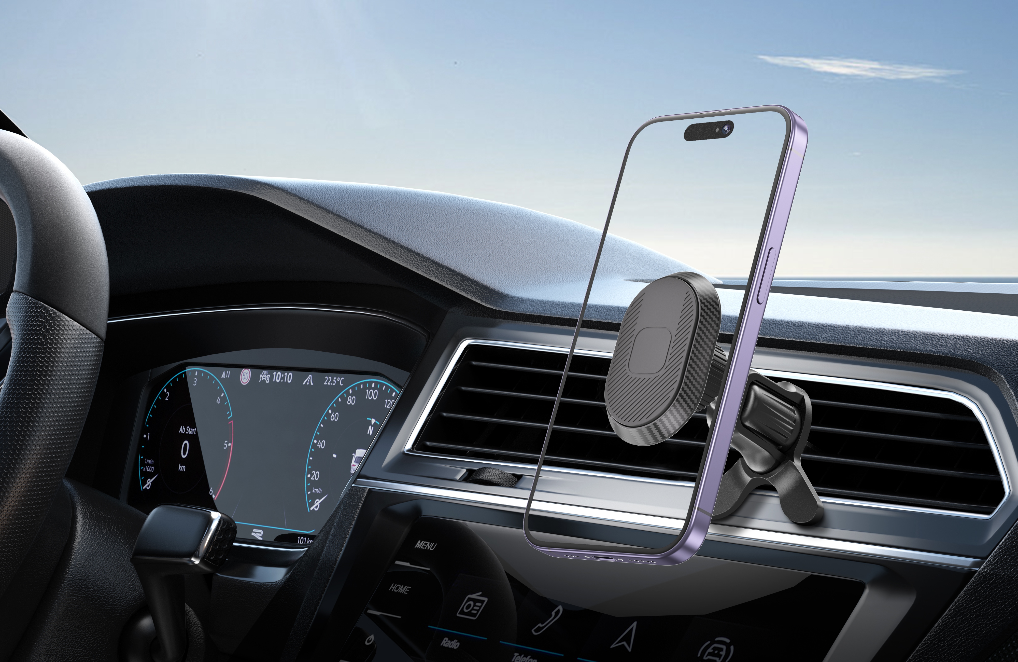 车载手机支架/车载支架/手机卡扣/奔驰车手机支架车载/手机车载支架产品图