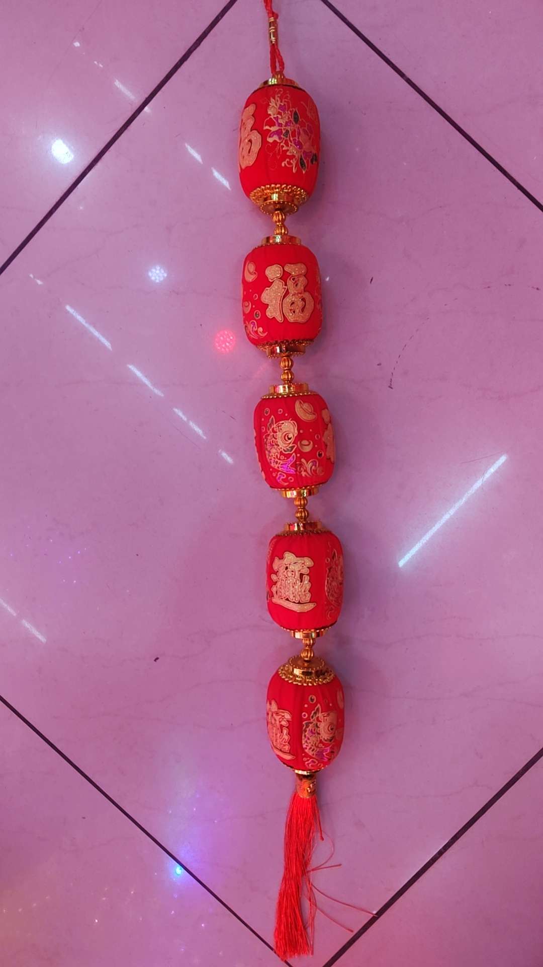 小灯笼，高中档塑料灯笼，直笼灯，招财灯，中国红龙旺来绣球大小水果灯笼详情3