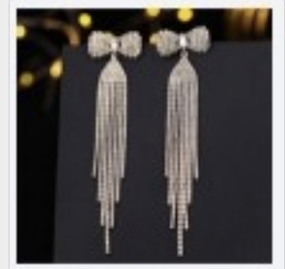 Tassel European and American earrings